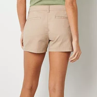 a.n.a Womens Mid Rise 3 1/2" Chino Short