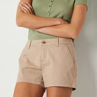 a.n.a Womens Mid Rise 3 1/2" Chino Short