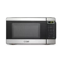 Commercial Chef 0.7-Cu. Ft. Countertop Microwave - Black with Stainless Steel Trim