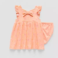 Okie Dokie Baby Girls 2-pc. Short Sleeve A-Line Dress