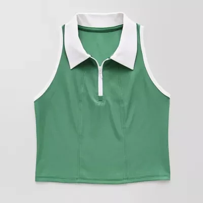 Xersion Little & Big Girls Polo Tank Top