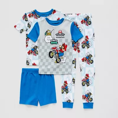 Little & Big Boys 4-pc. Super Mario Pajama Set