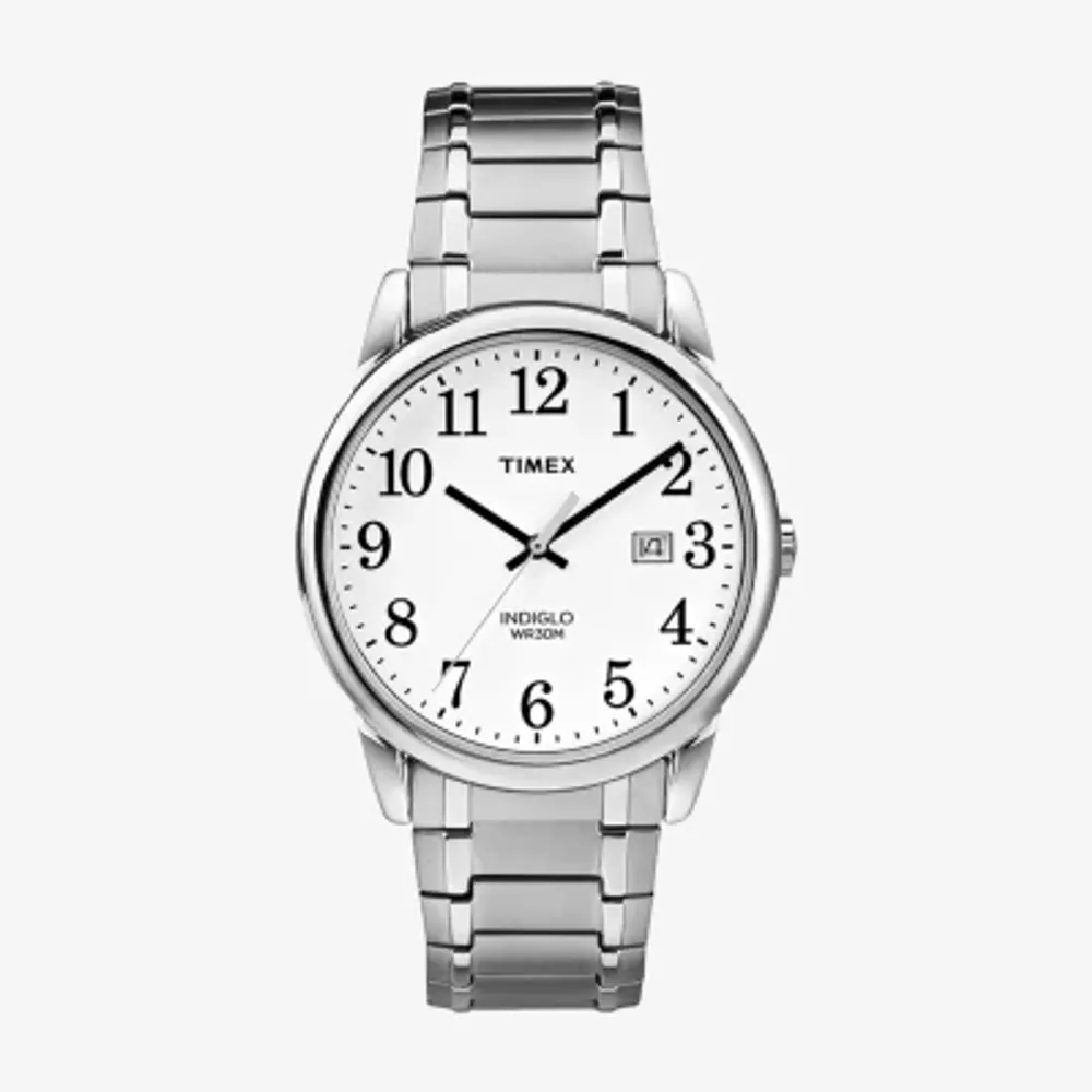 Timex Mens Silver Tone Stainless Steel Expansion Watch Tw2p81300jt