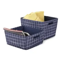 Rethink Your Room Grid Fabric Storage Bin