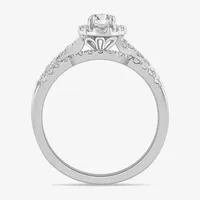 Signature By Modern Bride 7/8 CT.T.W. Lab-Grown (G-H / SI1-SI2) Diamond Pear Side Stone Bridal Set 10K or 14K Gold