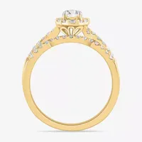 Signature By Modern Bride 7/8 CT.T.W. Lab-Grown (G-H / SI1-SI2) Diamond Pear Side Stone Bridal Set 10K or 14K Gold