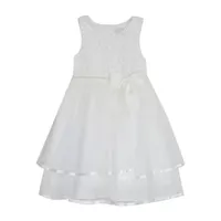 Rare Editions Little Girls Sleeveless Flower Girl Empire Waist Dress