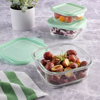 Martha Stewart Hadsell 6-pc. Square Glass Storage Containers