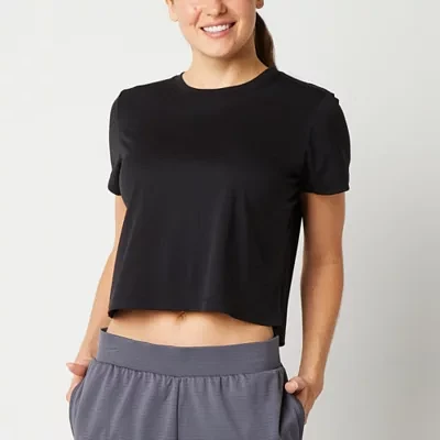 Xersion Womens Crew Neck Short Sleeve T-Shirt