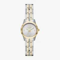 Geneva Womens Crystal Accent Two Tone Bracelet Watch Fmdjm220