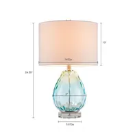 Urban Habitat Borel Omebre Glass Table Lamp