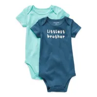Okie Dokie Baby Boys 2-pc. Short Sleeve Bodysuit