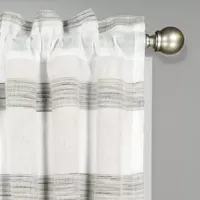 Vue Kyoto Back Tab Sheer Single Curtain Panel