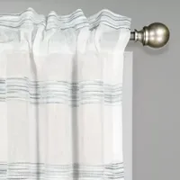 Vue Kyoto Back Tab Sheer Single Curtain Panel