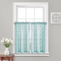 Vue Trellis Clip 2-pc. Rod Pocket Window Tier