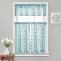 Vue Trellis Clip 2-pc. Rod Pocket Window Tier