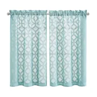 Vue Trellis Clip 2-pc. Rod Pocket Window Tier