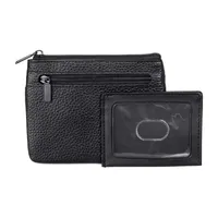 J. Buxton Solid Pebble Coin Case Wallet
