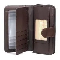 J. Buxton Womens RFID Blocking Checkbook Wallet