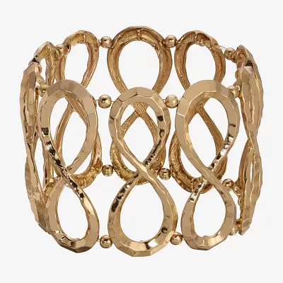 1928 Gold-Tone Stretch Bracelet