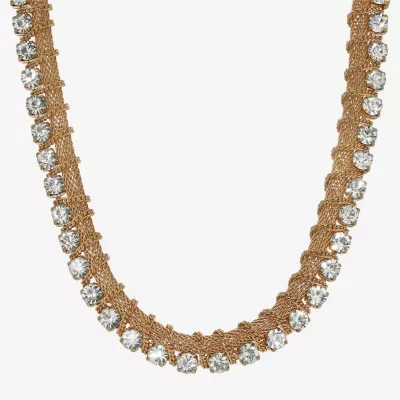 1928 Gold-Tone 16 Inch Mesh Collar Necklace