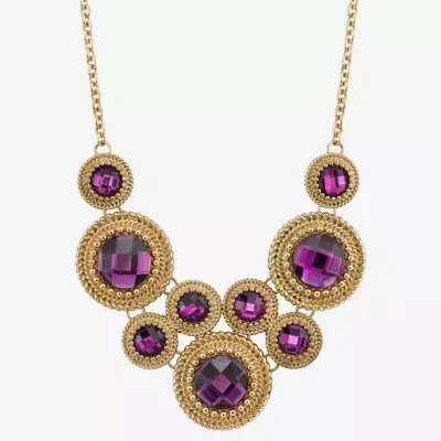 1928 Gold-Tone 16 Inch Link Round Collar Necklace