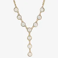 1928 Gold-Tone 16 Inch Link Round Y Necklace