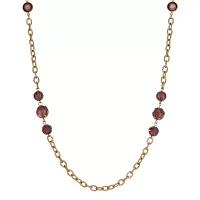 1928 Gold-Tone 40 Inch Link Strand Necklace