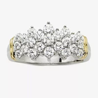 1 CT.T.W. Natural Diamond Two-Tone 10K Gold Ring