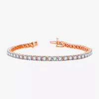 5 CT. T.W. Natural White Diamond 10K Rose Gold 7.5 Inch Tennis Bracelet