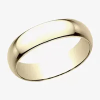 Mens 6mm 10K Gold Wedding Band