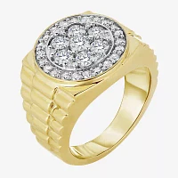 Men's 2 CT. T.W. Genuine Diamond Cluster Ring 10K or 14K Gold