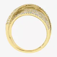 Effy 1 CT. T.W. Natural Diamond 14K Gold Crossover Band