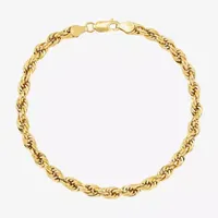 10K Gold 9 Inch Hollow Chain Bracelet