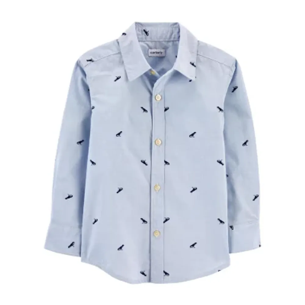 3t white button down shirt