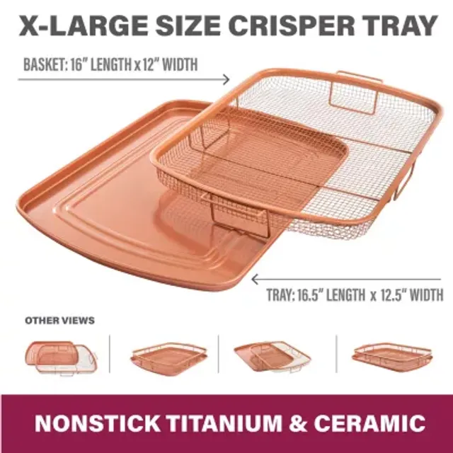 Gotham Steel Crisper Tray XXL Brown