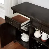 Alvarada Buffet Server With Wine Rack