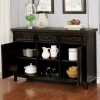 Alvarada Buffet Server With Wine Rack