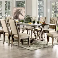 Alvarada Rectangular Wood-Top Dining Table