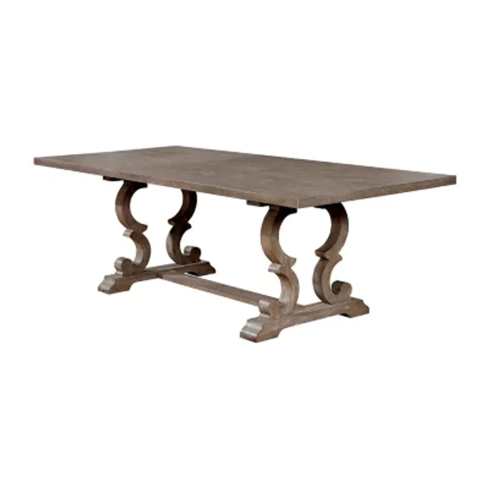 Alvarada Rectangular Wood-Top Dining Table