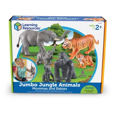 Learning Resources Jumbo Jungle Animals - Mommas And Babies Discovery Toy