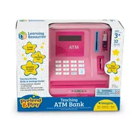 Learning Resources Pretend And Play® Teaching Atmbank - Pink Electronic Learning