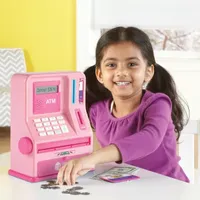 Learning Resources Pretend And Play® Teaching Atmbank - Pink Electronic Learning