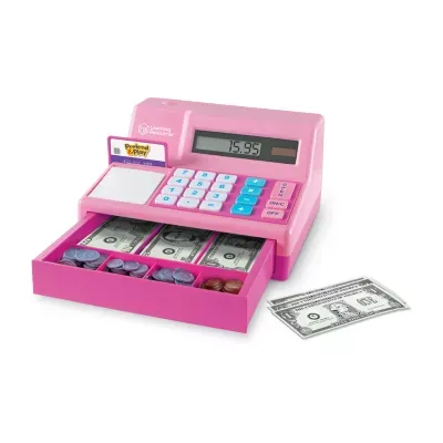 Learning Resources Pretend N Play® Calculator Cash Register In Pink Electronic Learning