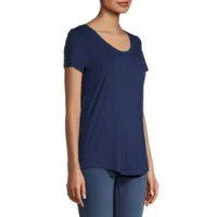 a.n.a Womens Tall Scoop Neck Short Sleeve T-Shirt