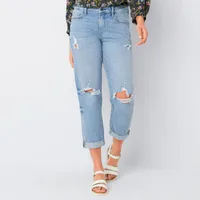 a.n.a - Tall Womens Mid Rise Boyfriend Jean