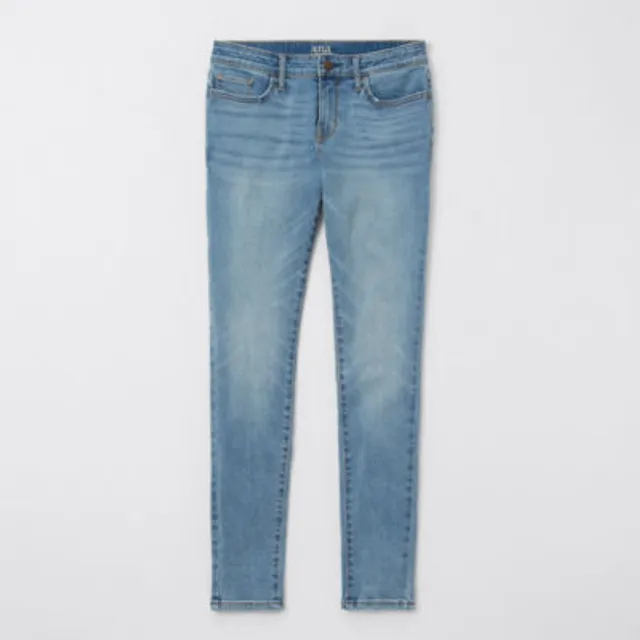 a.n.a - Plus Ripped Stretch Fabric Womens High Rise Skinny Fit Jegging Jean,  Color: Dk Melrose - JCPenney