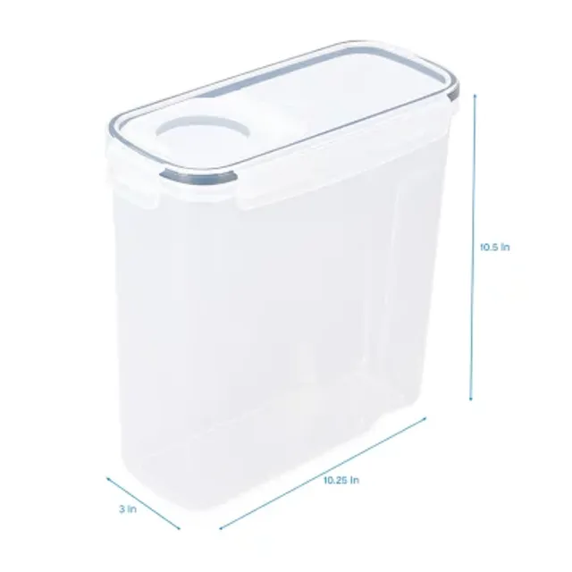 Home Expressions Acrylic 6.6 Qt Cereal Food Container, Color: White -  JCPenney