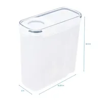 Home Expressions Acrylic 6.6 Qt Cereal Food Container