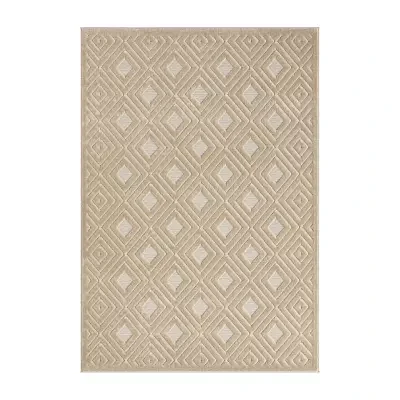 Alina Bel Geometric Indoor Outdoor Rectangular Area Rug